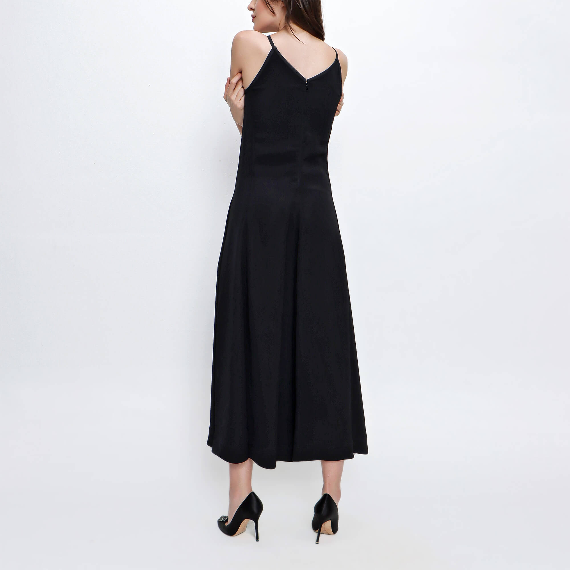 Celine - Black Viscose Jumpsuit 